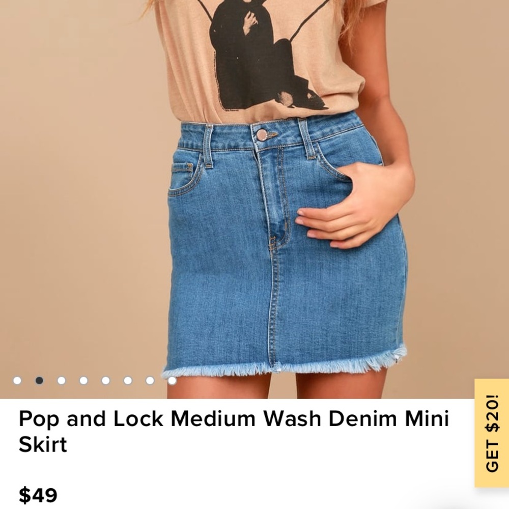 Lulus Denim Skirt